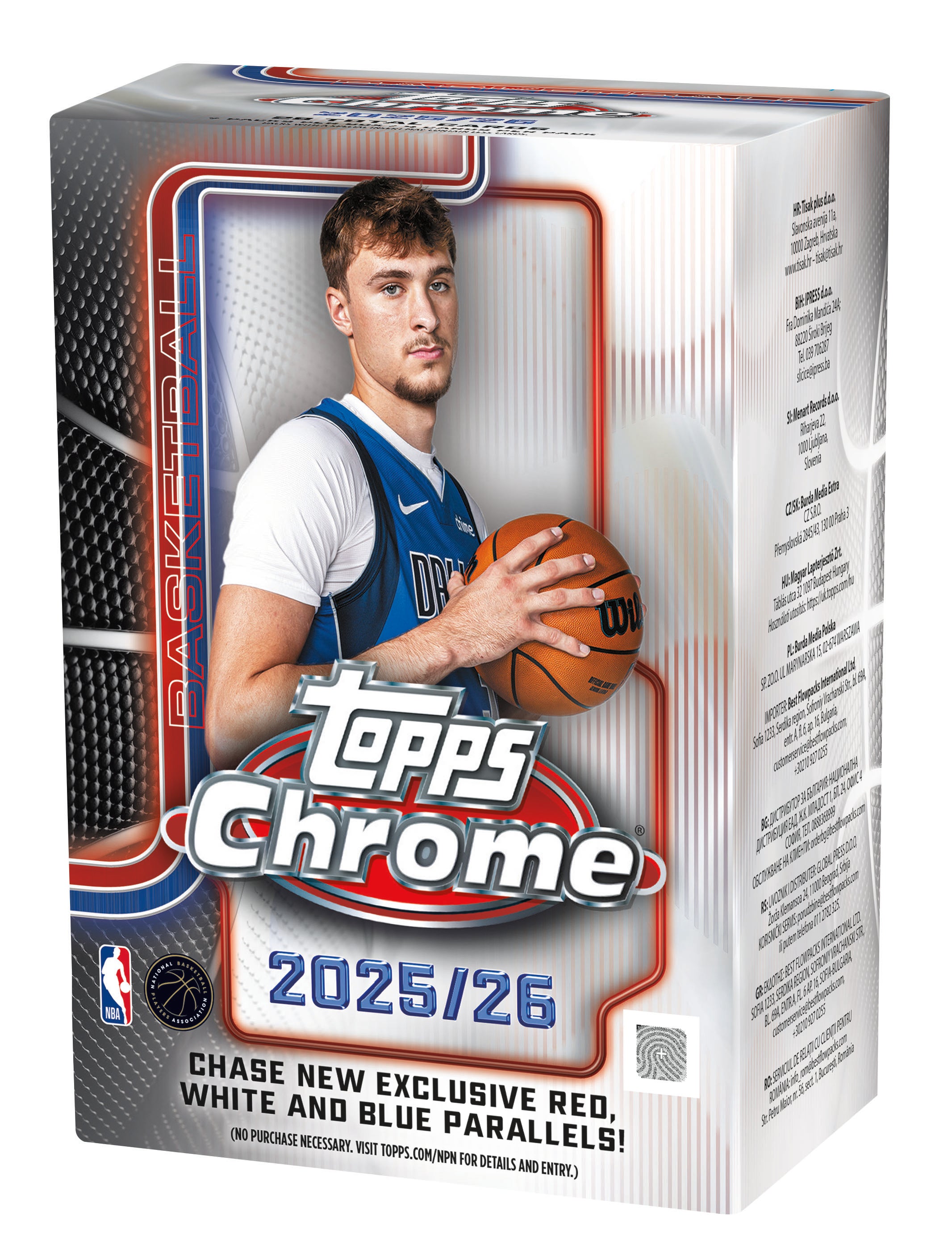 2025/26 Topps Chrome Basketball Blaster Box Pre-Order (Ships 12/18