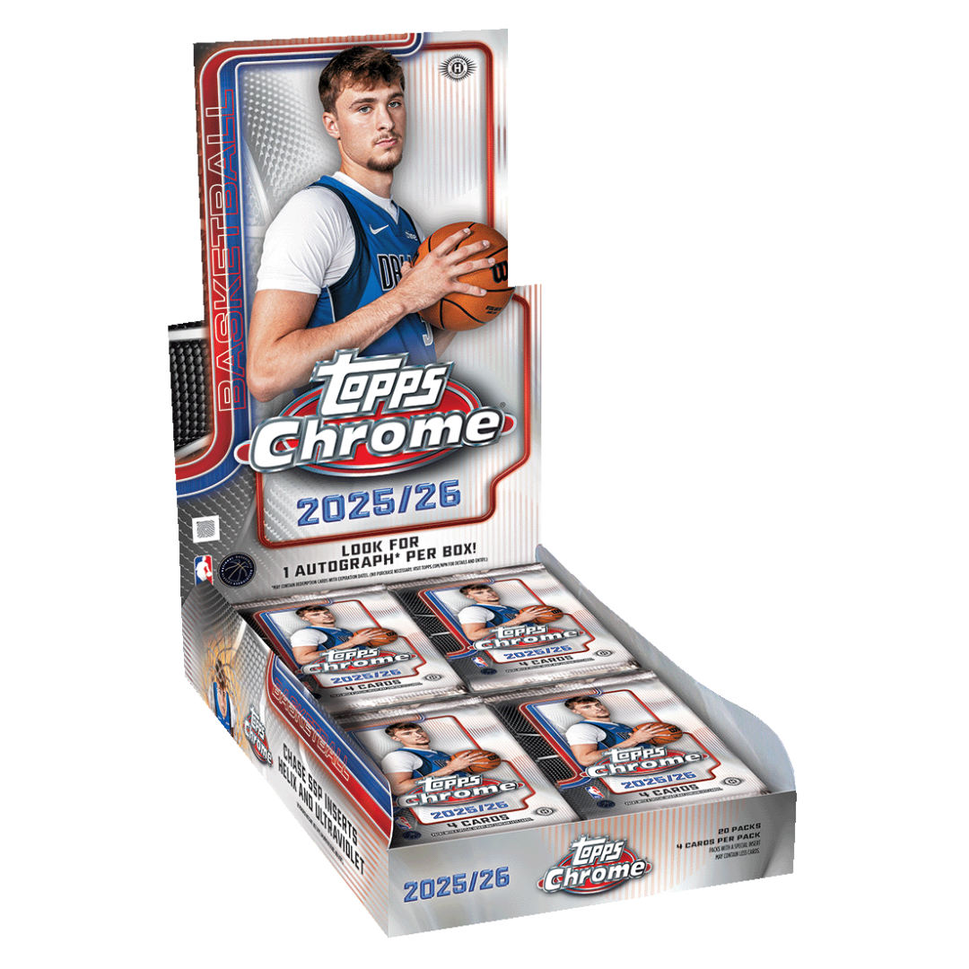 2025/26 Topps Chrome NBA Basketball Hobby Box Pre-Order (Ships 12/18)