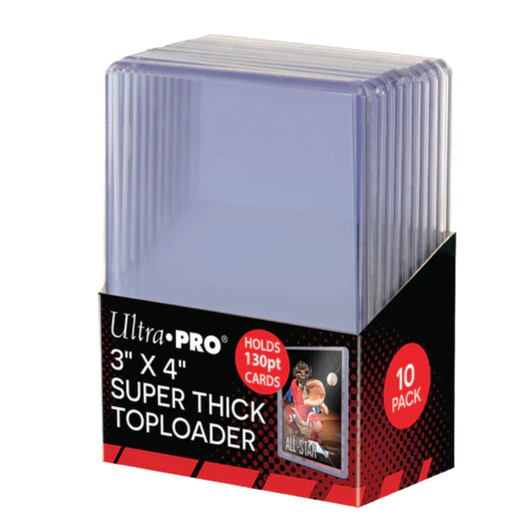 Ultra Pro 3X4 Super Thick 130PT Toploader 10ct