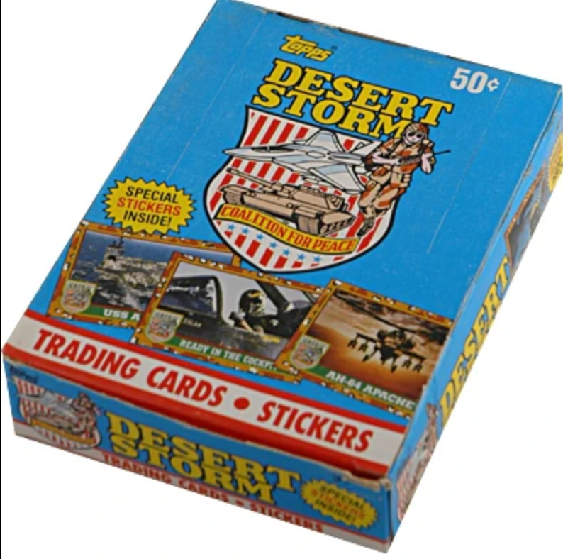 1991 Topps Desert Storm Homecoming Series 3 Trading Card Box (36 Packs) Red