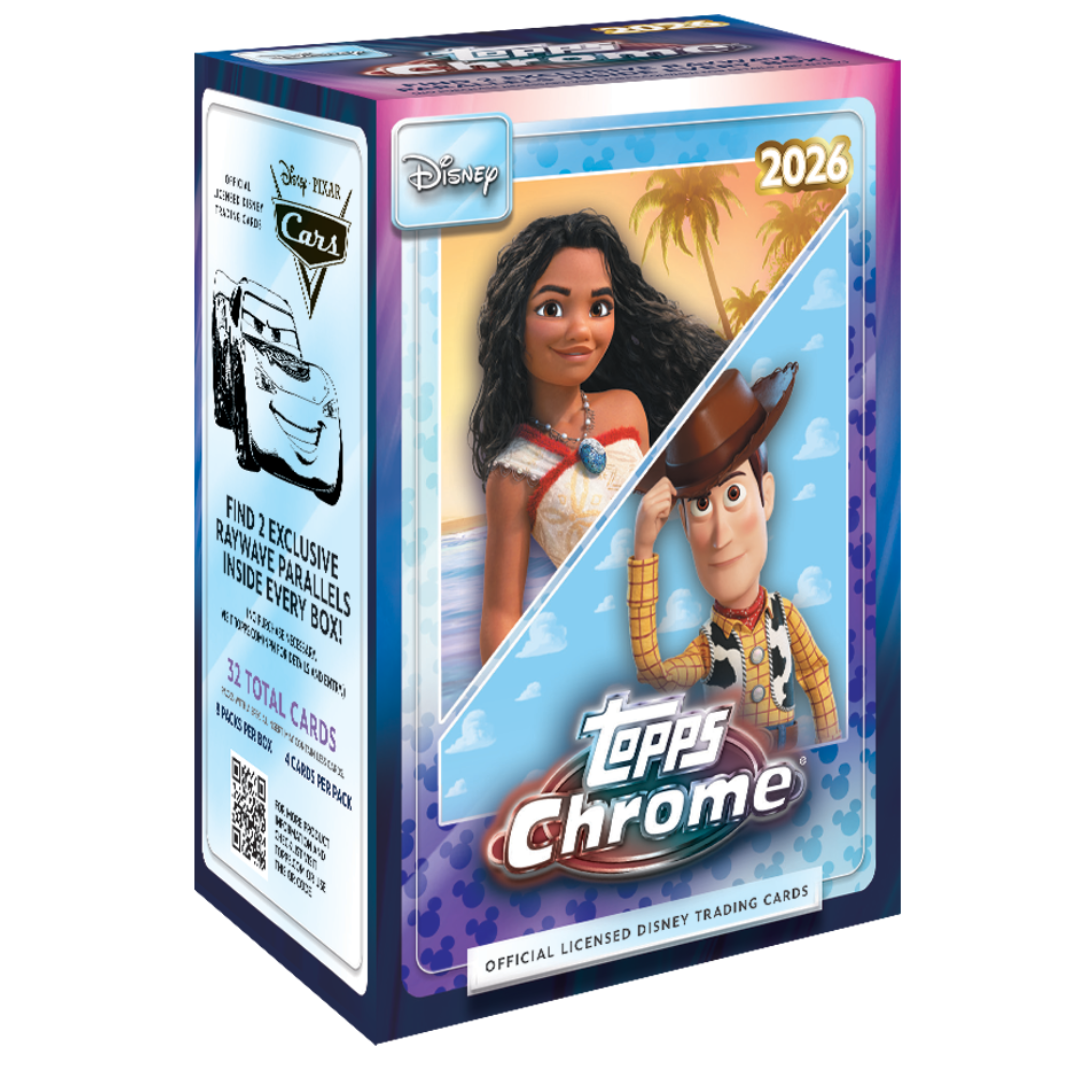 2026 Topps Chrome Disney Blaster Box - Factory Sealed