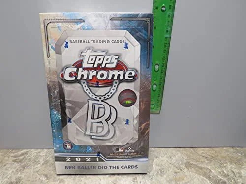 MLB Topps 2021 Chrome Ben Baller Baseball Trading Card Hobby Box (24 Packs)