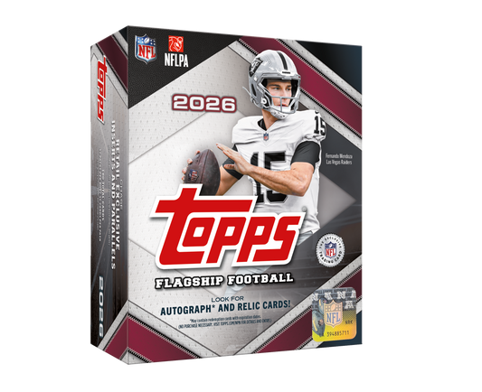 2026 Topps NFL Flagship Football - Factory Sealed mega box