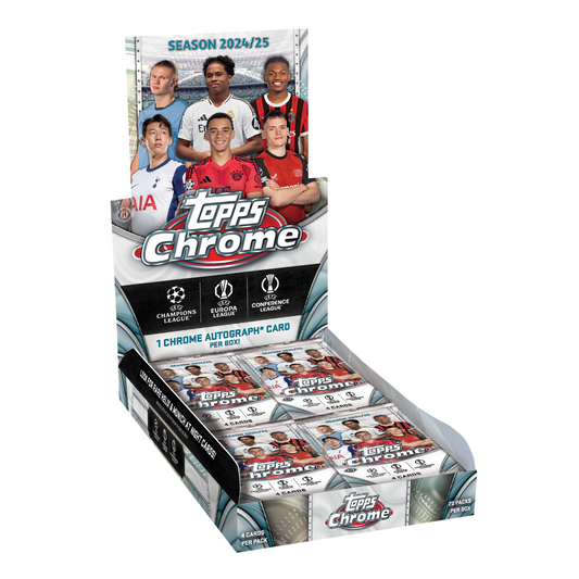 2024-25 Topps UEFA Champions League Chrome Hobby Box
