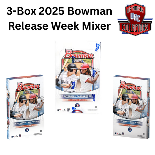 2025 Bowman Triple Box Break w/Jumbo & Hobby #1 Random Teams Giveaway!!