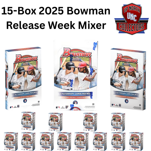 2025 Bowman Baseball 15-Box Mixer w/Jumbos/Hobby/Blasters