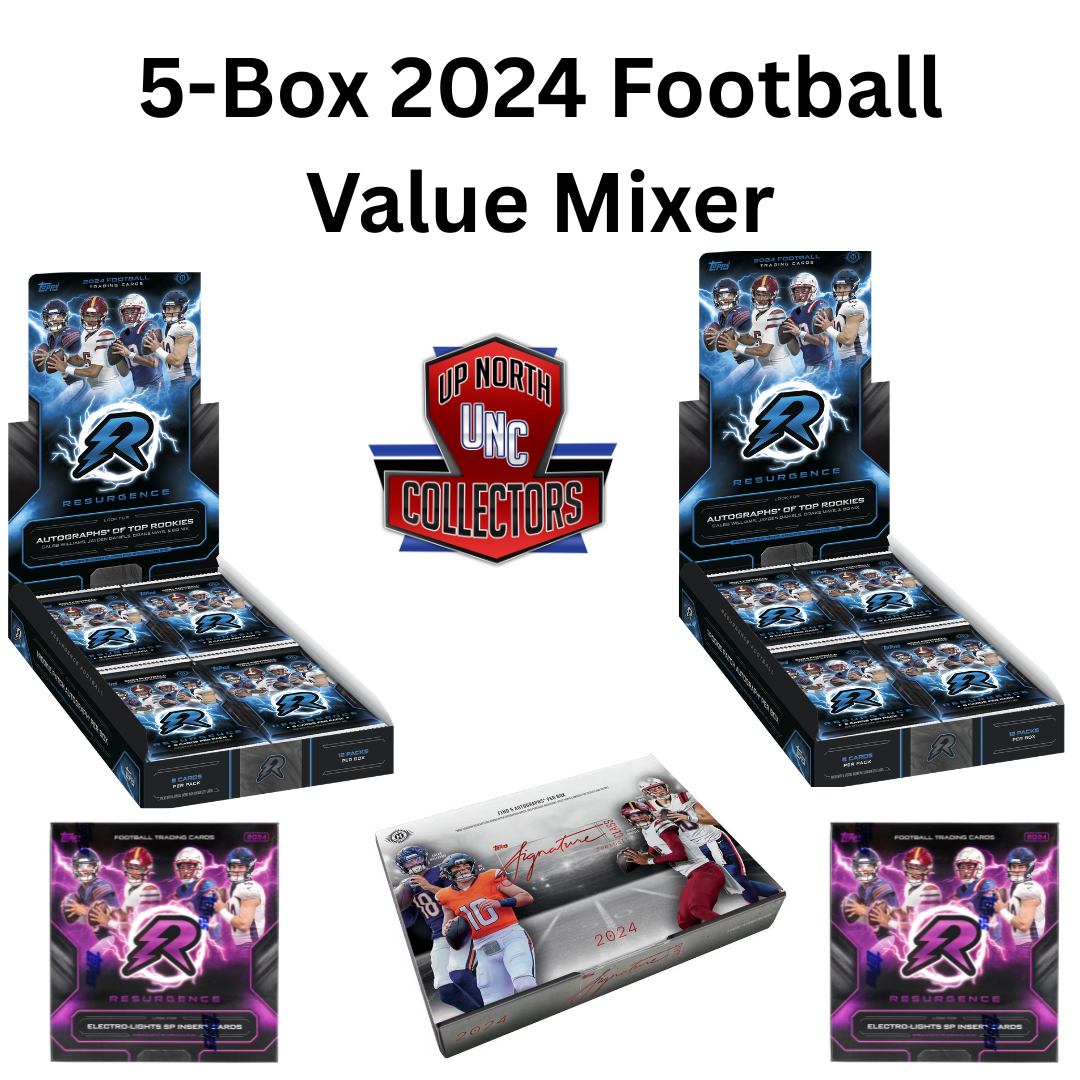 2024 Topps Football Five Box Value Mixer w/ Signature Class & Resurgance Random Teams