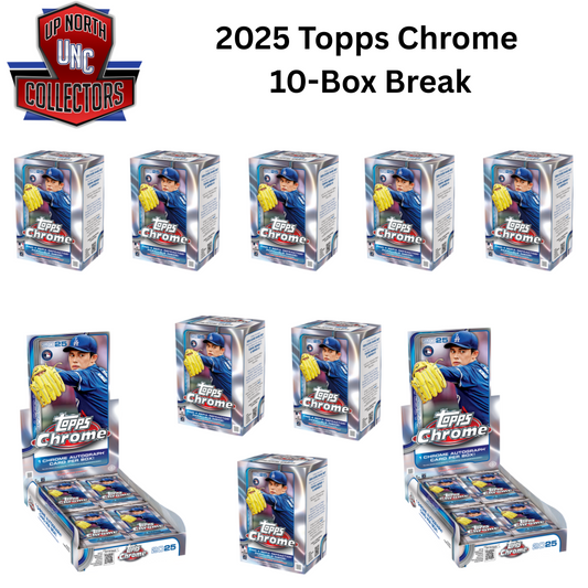 2025 Topps Chrome 10-Box Value Break!! W/Blasters & Hobby Random Teams!!