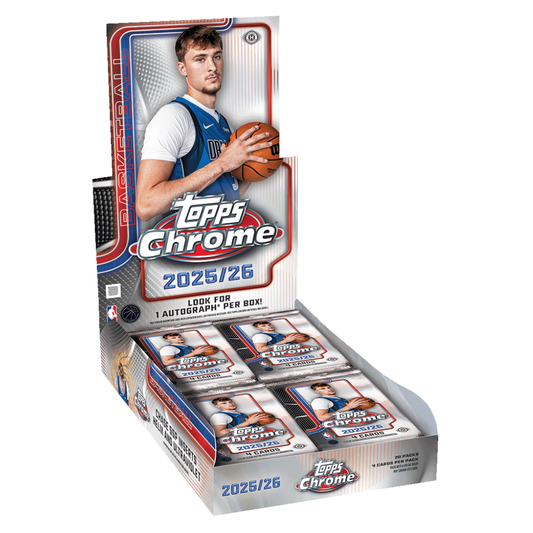 2025/26 Topps Chrome NBA Basketball Hobby Box Pre-Order (Ships 12/18)