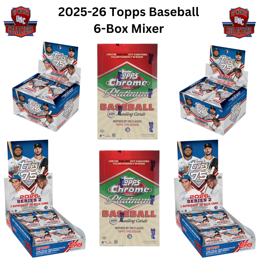 2025-26 Topps 6-Box Mixer W/Platinum/Series 2 Jumbo & Hobby/ Random Teams!!