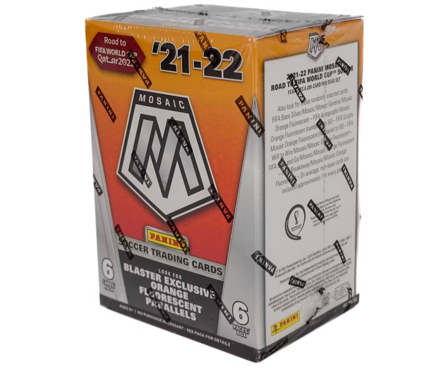 2022 Panini Mosaic Road to The World Cup Soccer Trading Card Blaster Box