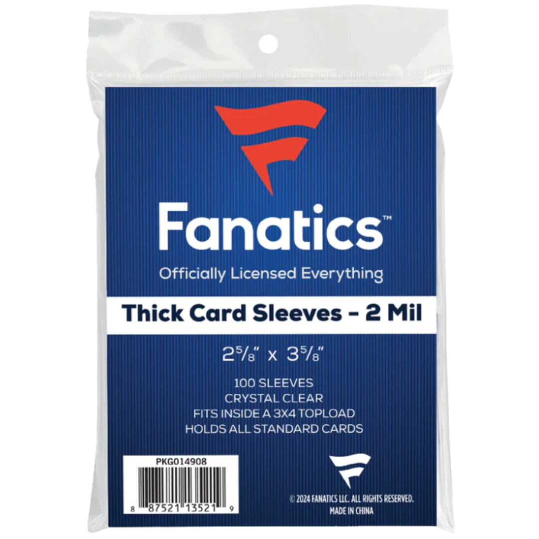 Topps Fanatics Thick Soft Card Sleeves