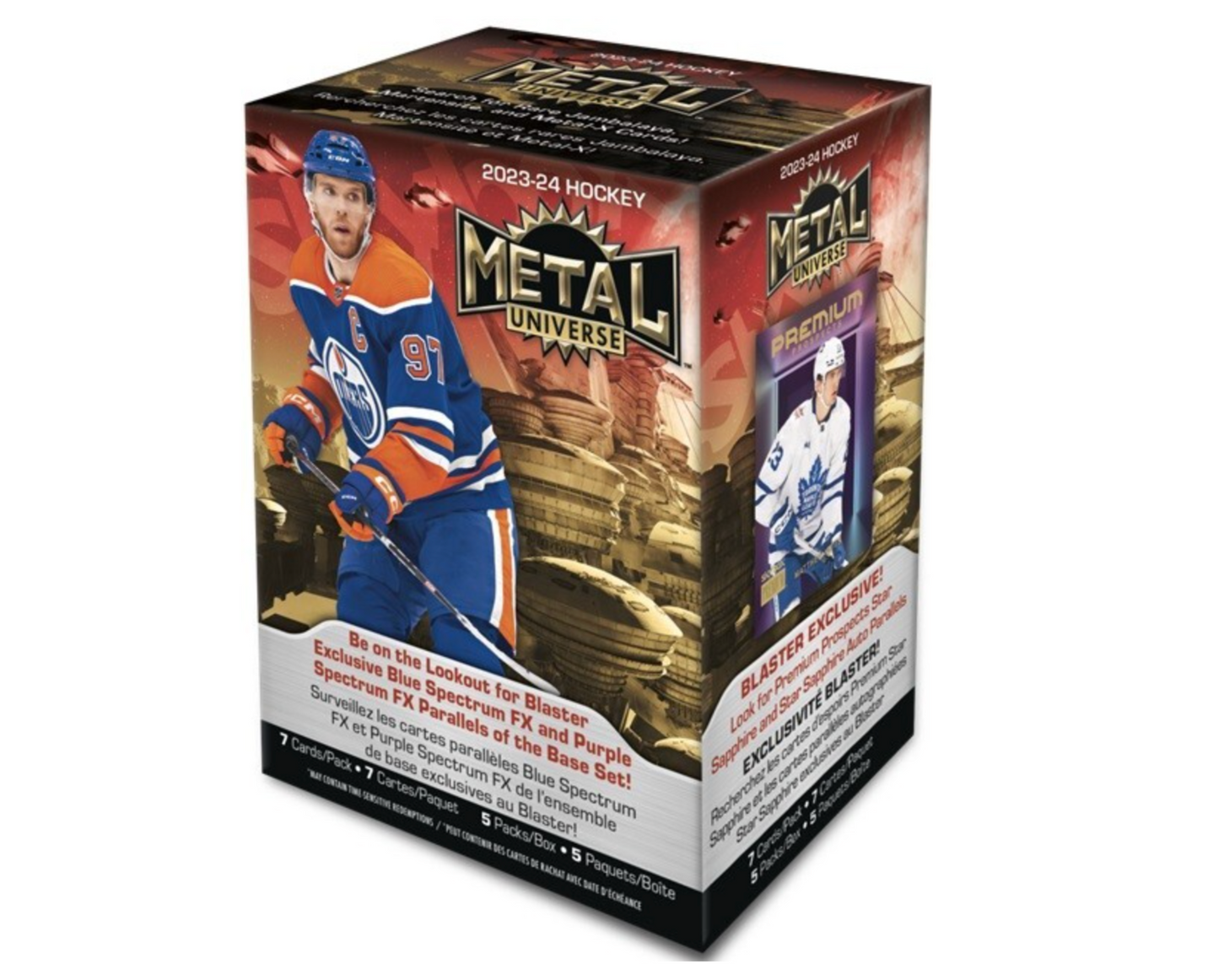 2023-2024 Upper Deck NHL Metal Universe Hockey Trading Card Blaster Box