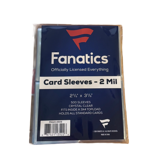 Topps Fanatics Soft Card Sleeves 500 Count Regular 35pt