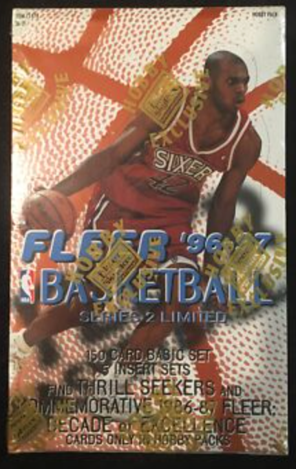 1996-97 Fleer Series 2 Basketball Cards Factory Sealed 18 Pack Retail Box