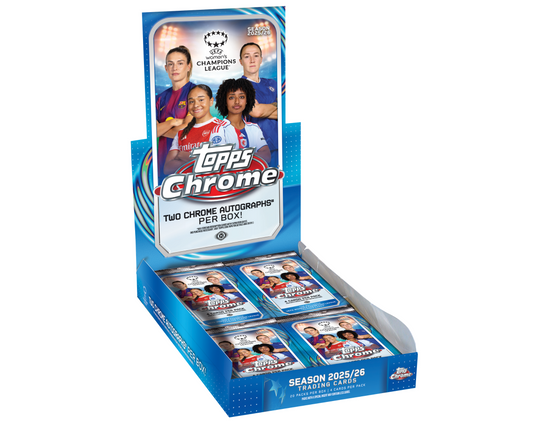2025-26 Topps Chrome Hobby Box UEFA Women's Champions League Soccer