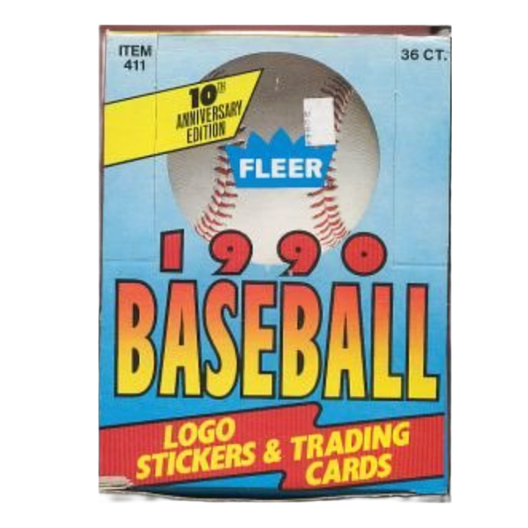 1990 Fleer Baseball Cards Box (36 Packs/Box)