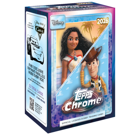 2026 Topps Chrome Disney  Blaster Box - Factory Sealed