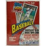 1991 Topps 40 Years of Baseball Bubble Gum Pack Box