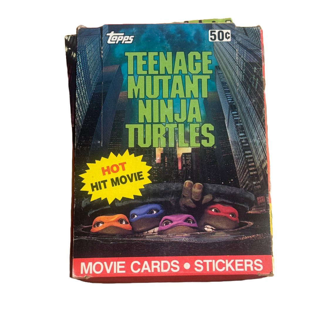 Teenage Mutant Ninja Turtles TMNT 1990 Topps Movie Trading Card Box 36 Wax Packs