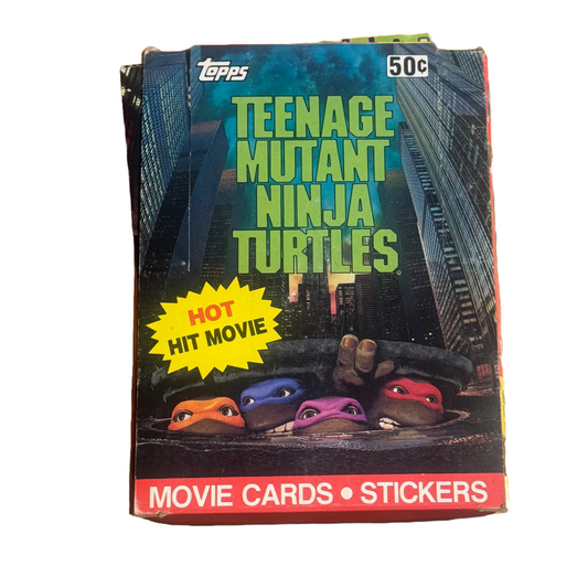 Teenage Mutant Ninja Turtles TMNT 1990 Topps Movie Trading Card Box 36 Wax Packs