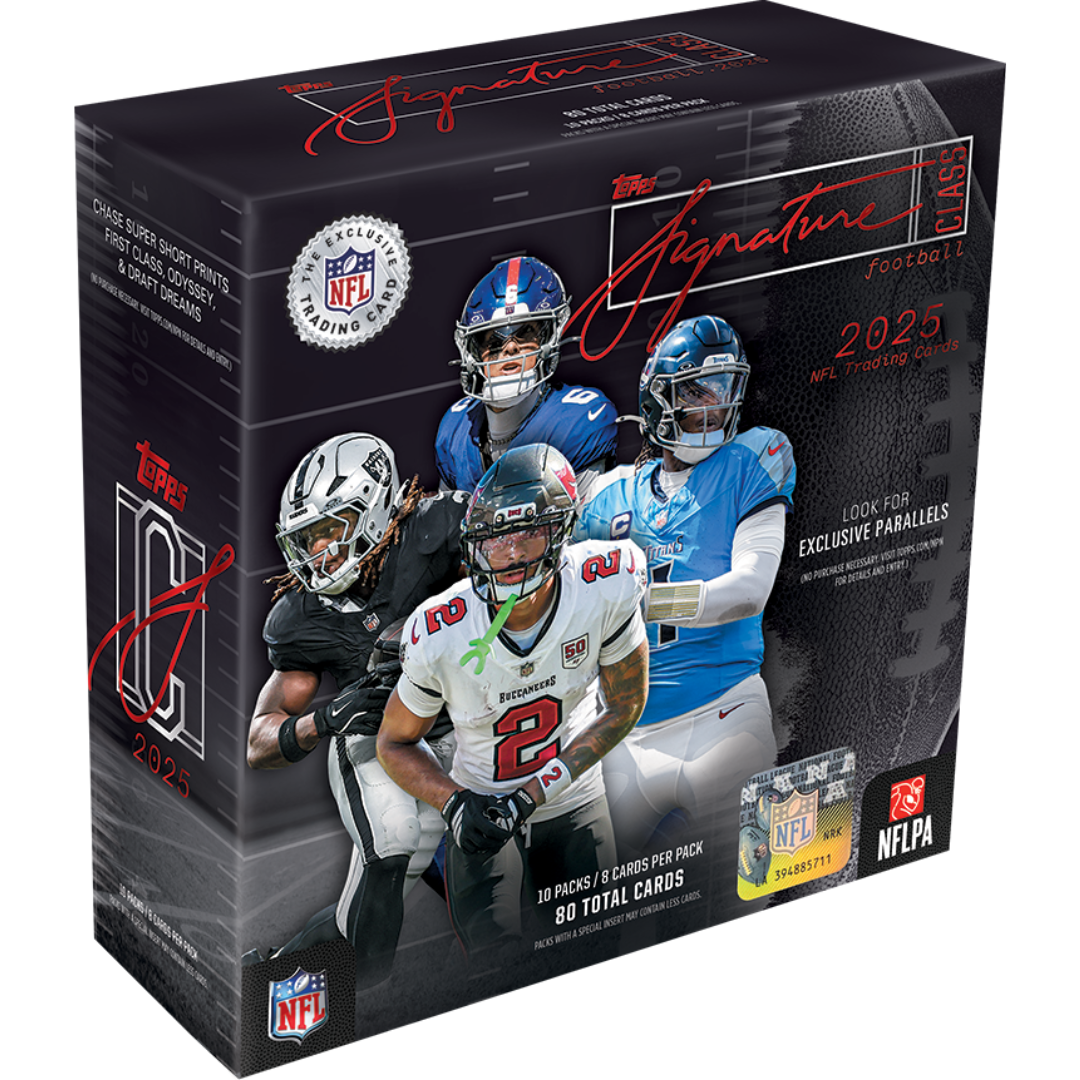 2025 Topps NFL Signature Class Football Trading Card Mega Box