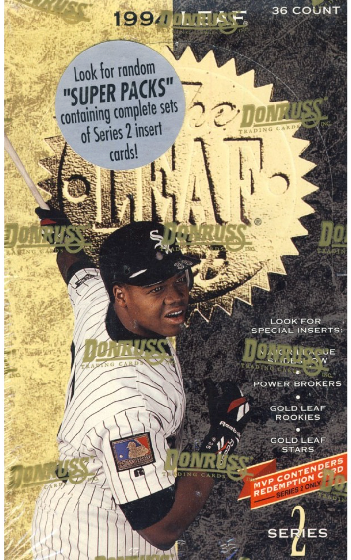 1994 LEAF Series 2 Baseball - (4) Factory Sealed Box